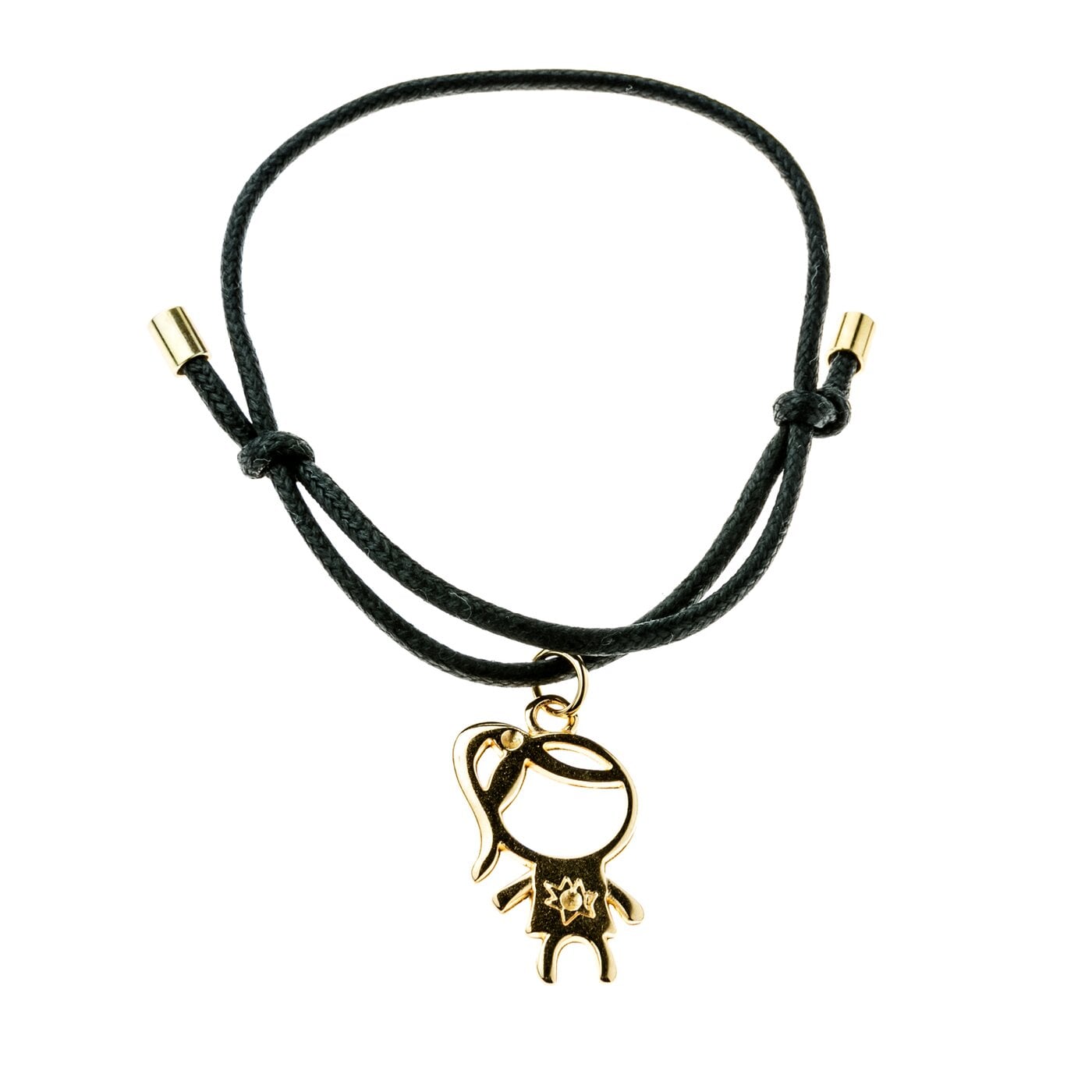 Damska bransoletka / brelok SYMBIOSIS  BRANSOLETKA DZIEWCZYNKA syab003 kolor czarny