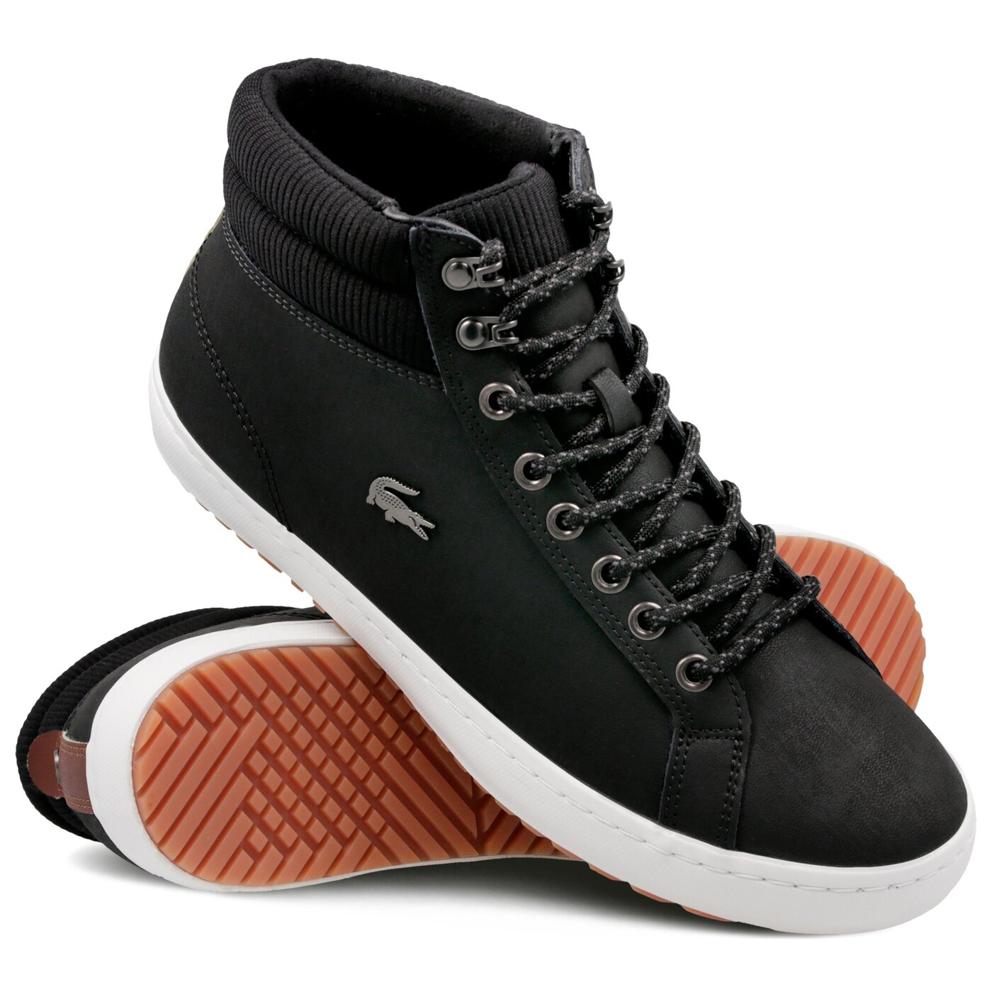 Męskie sneakersy (buty) LACOSTE STRAIGHTSET INSULAC3181 736cam006402h kolor czarny