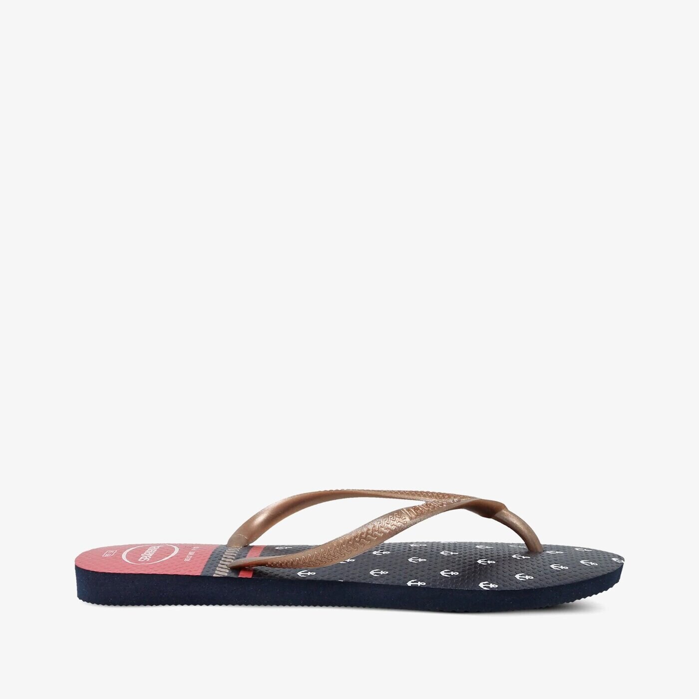 Damskie klapki HAVAIANAS SLIM NAUTICAL 41371250463 kolor granatowy