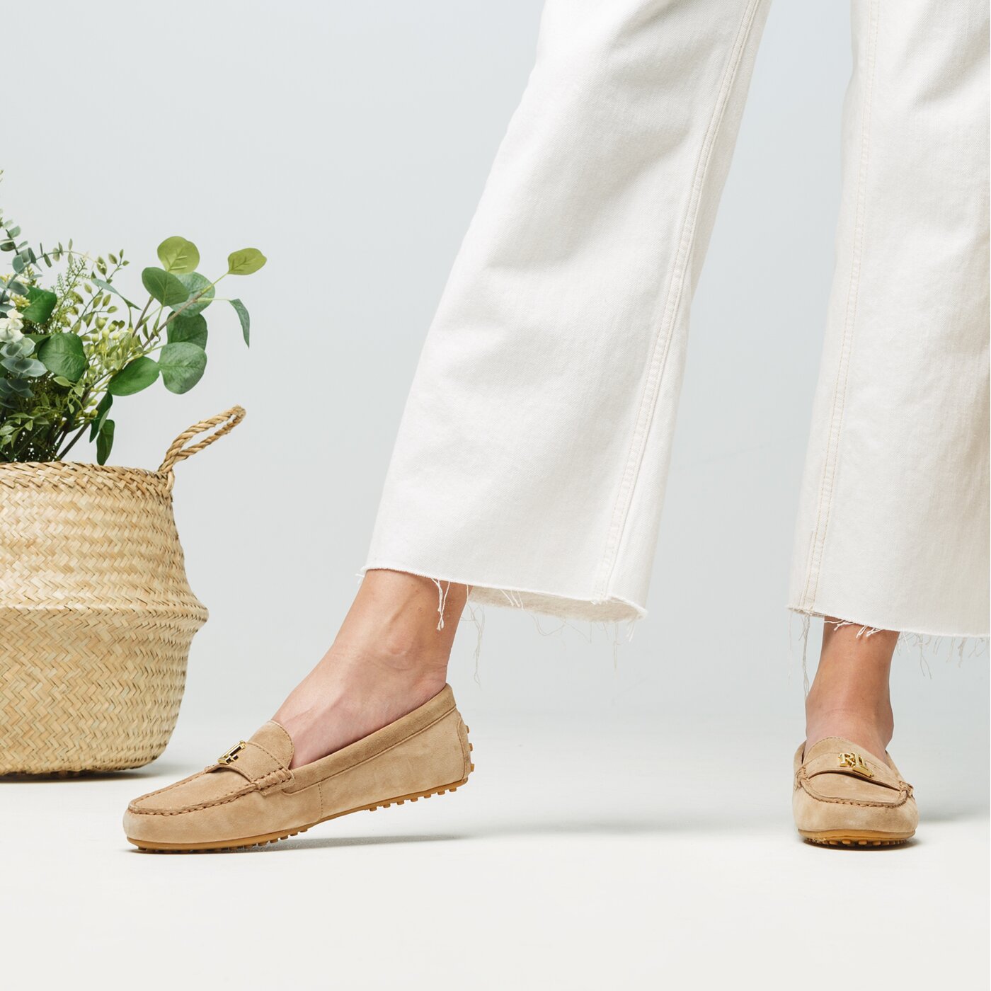 Damskie espadryle LAUREN RALPH LAUREN BARNSBURY 802774705001 kolor brązowy