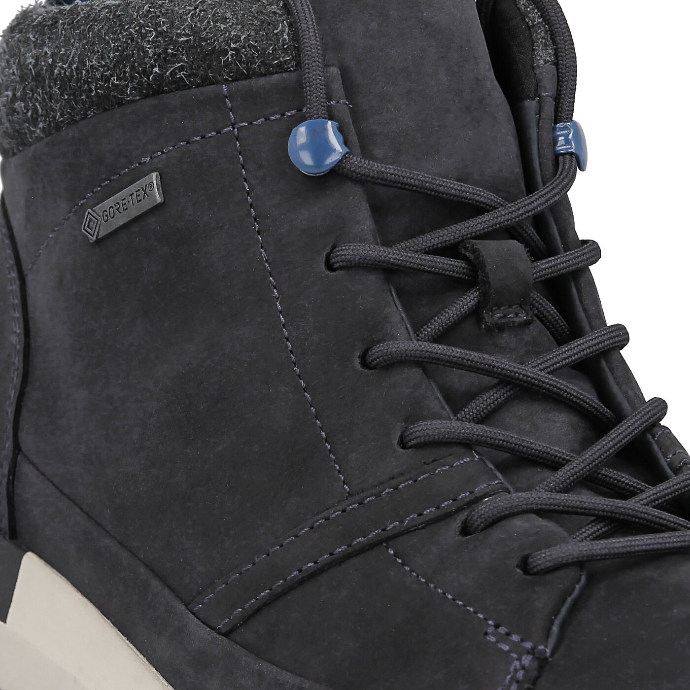 Męskie buty outdoor (trekkingowe) CLARKS JOHTO HI GTX DARK BLUE NUBUCK 26119768 kolor czarny