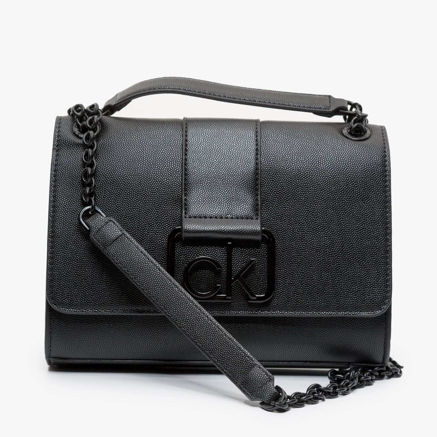 Damska torebka CALVIN KLEIN TOREBKA SIGNATURE CONV CROSSBODY MD k60k606350bax kolor czarny