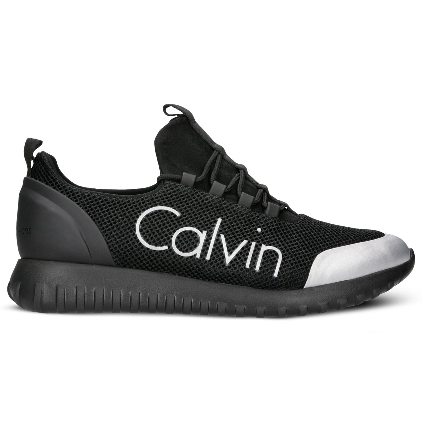 Męskie sneakersy (buty) CALVIN KLEIN RON MESH/BRUSHED METAL s0506001 kolor czarny