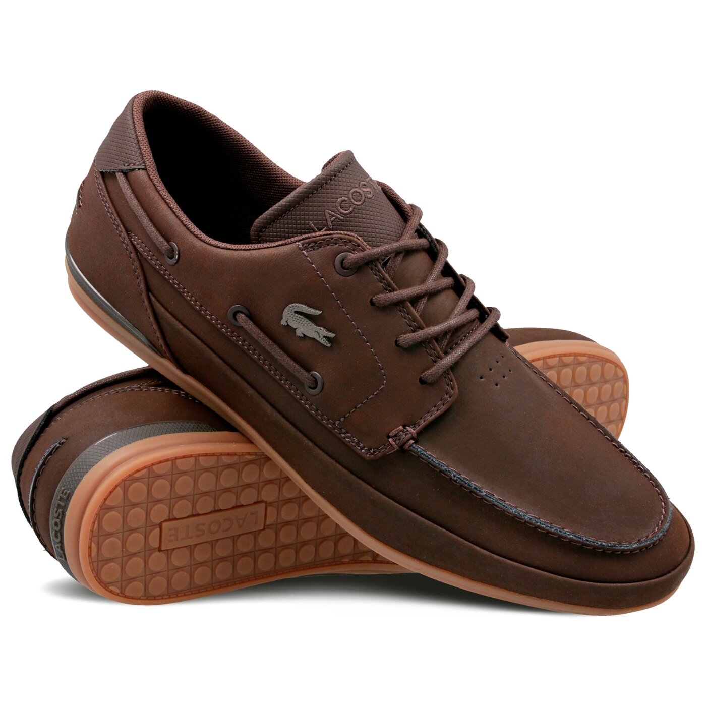 Męskie sneakersy (buty) LACOSTE MARINA 119 4 CMA 737cma0054031 kolor brązowy