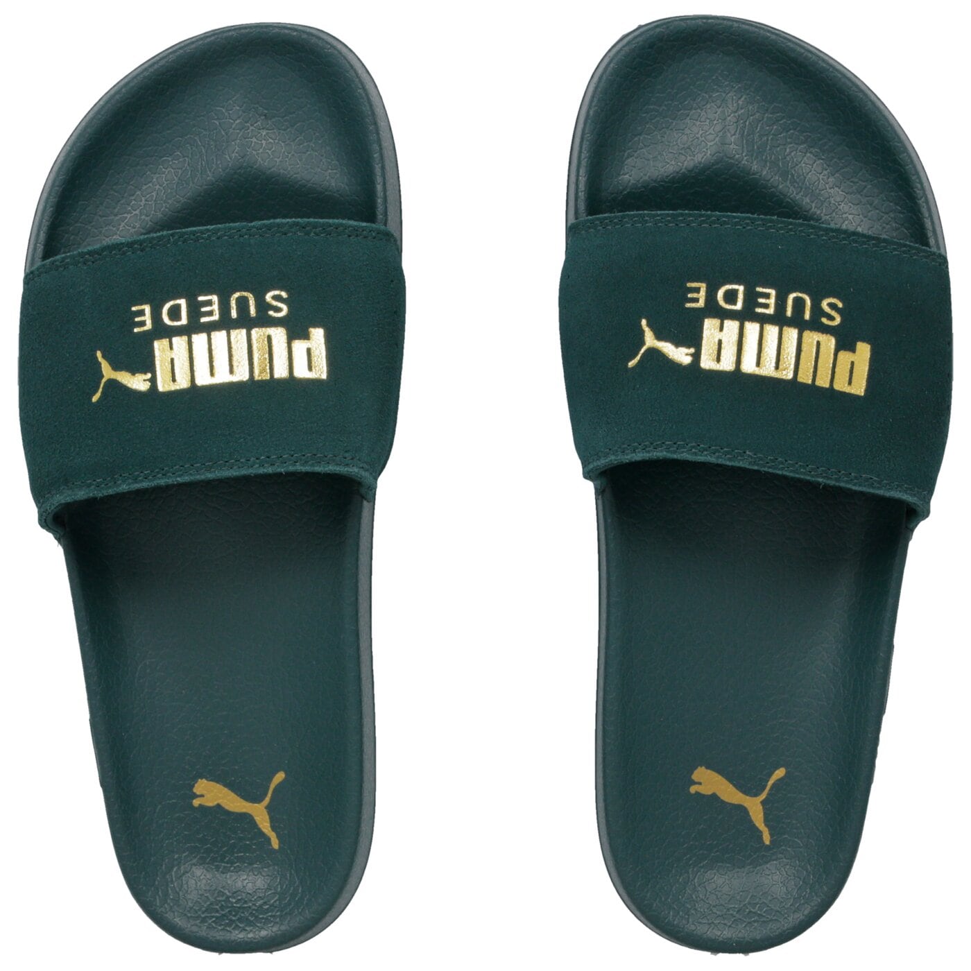 Damskie klapki PUMA LEADCAT SUEDE 36575809 kolor zielony