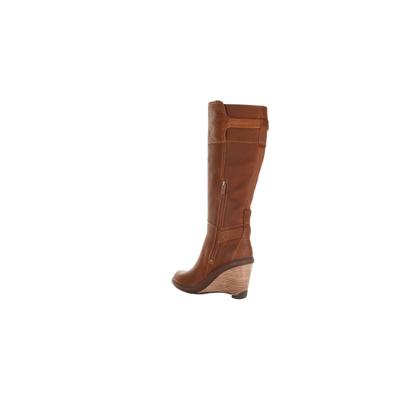 Damskie kozaki TIMBERLAND STRATHAM HEIGHTS WEDGE TALL BOOT 3624r kolor brązowy