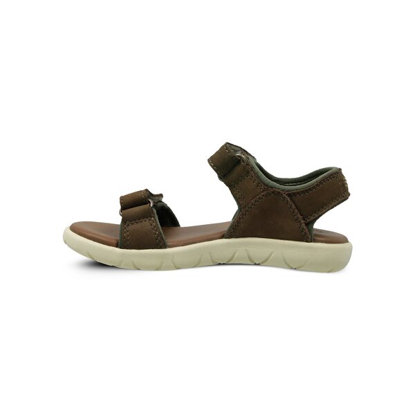Dziecięce sandały / klapki TIMBERLAND NUBBLE SANDAL LTHR 2 STR ca1rag kolor khaki