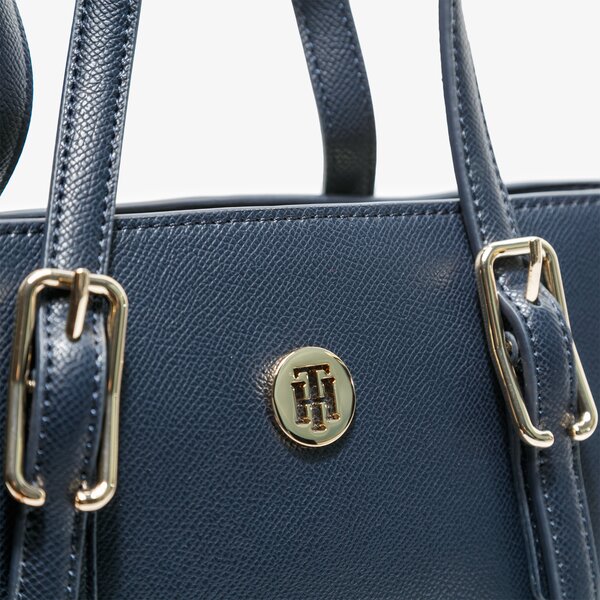 Damska torebka TOMMY HILFIGER TOREBKA HONEY SMALL TOTE aw0aw08805cjm kolor granatowy