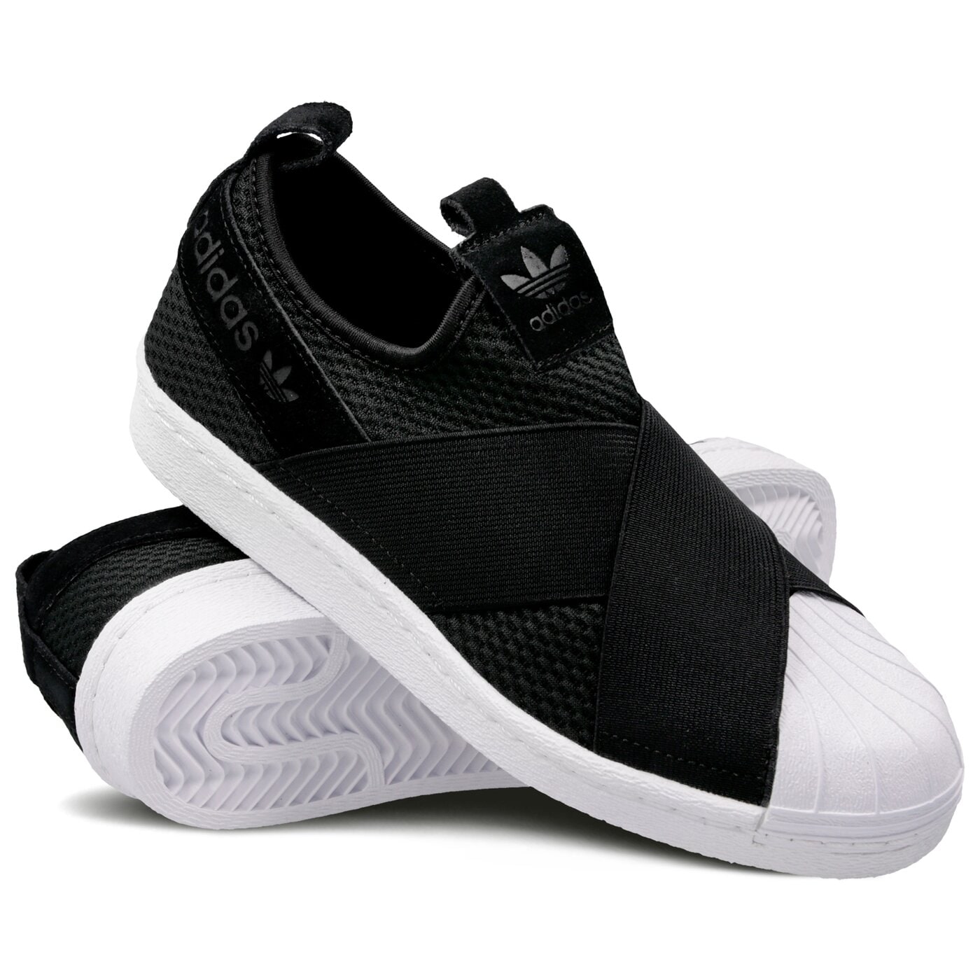 Damskie sneakersy (buty) ADIDAS SUPERSTAR SLIP ON W b37193 kolor czarny