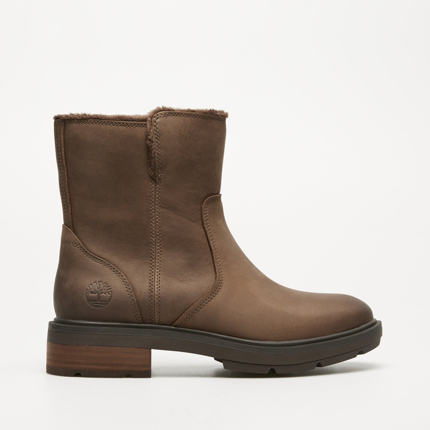 Damskie botki / sztyblety TIMBERLAND BRIMFIELD MID WARM LINED BOOT tb0a28u8em41 kolor beżowy