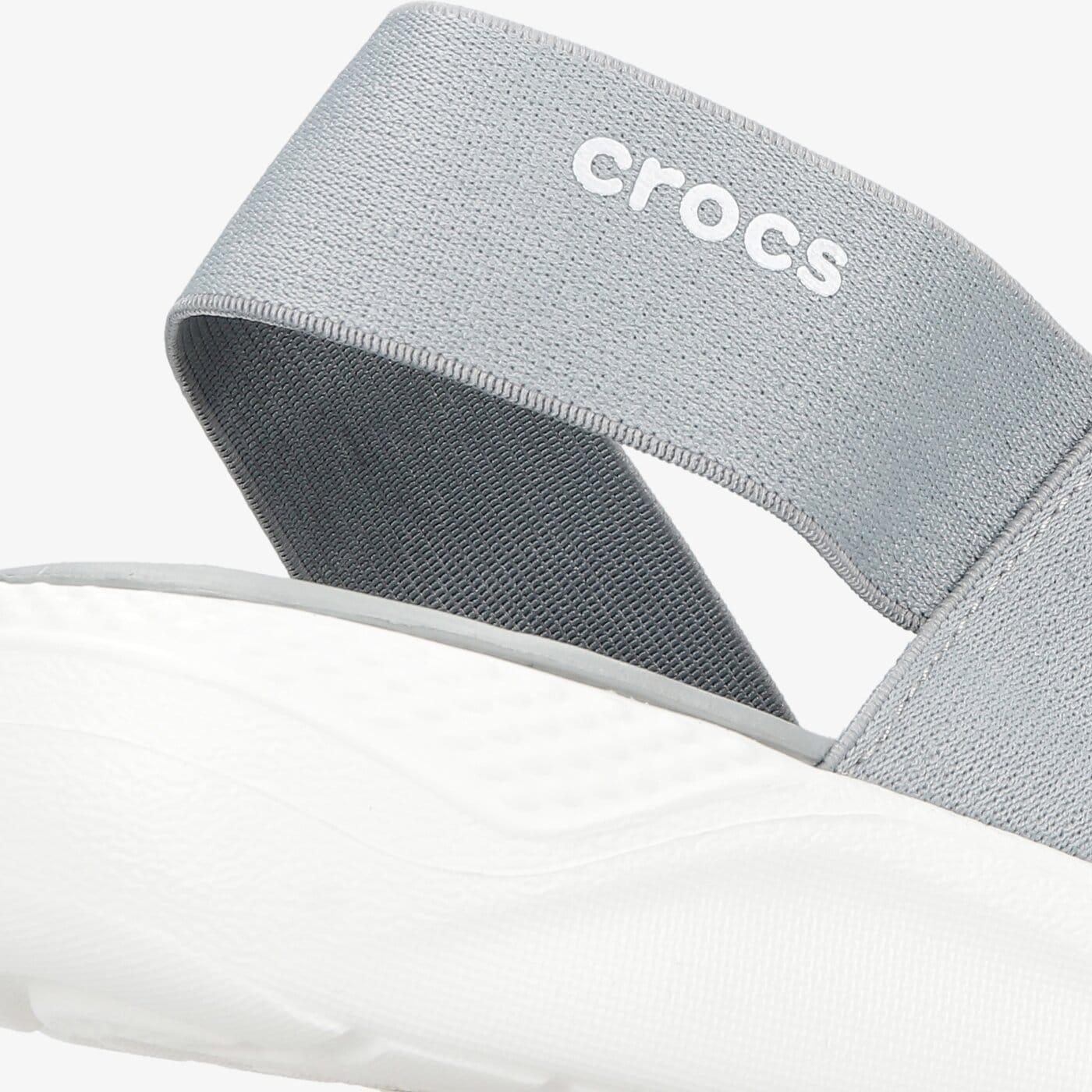 Damskie klapki CROCS LITERIDE STRETCH SANDAL 20608100j kolor szary