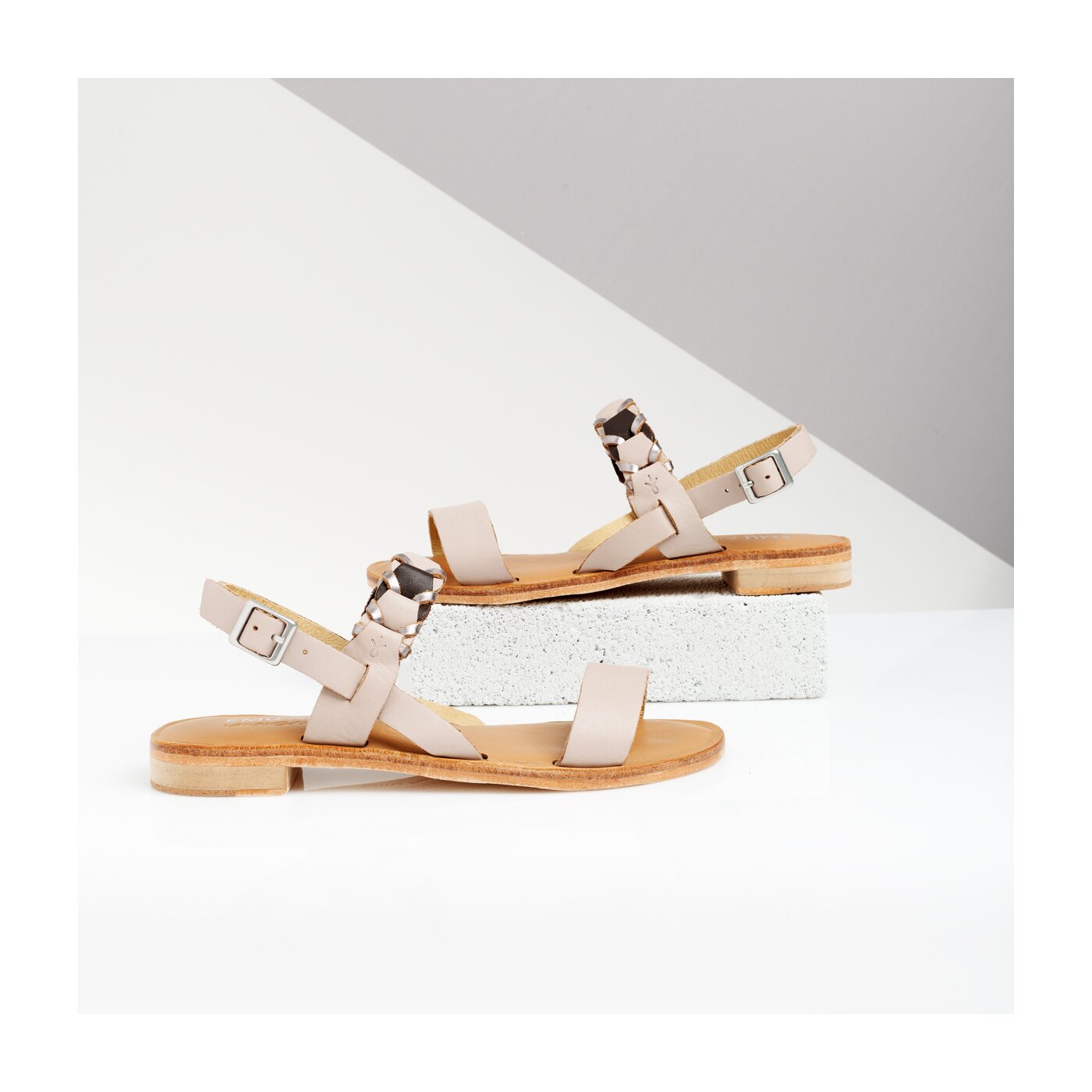 Damskie sandały EMU FIG w11483putty kolor beżowy