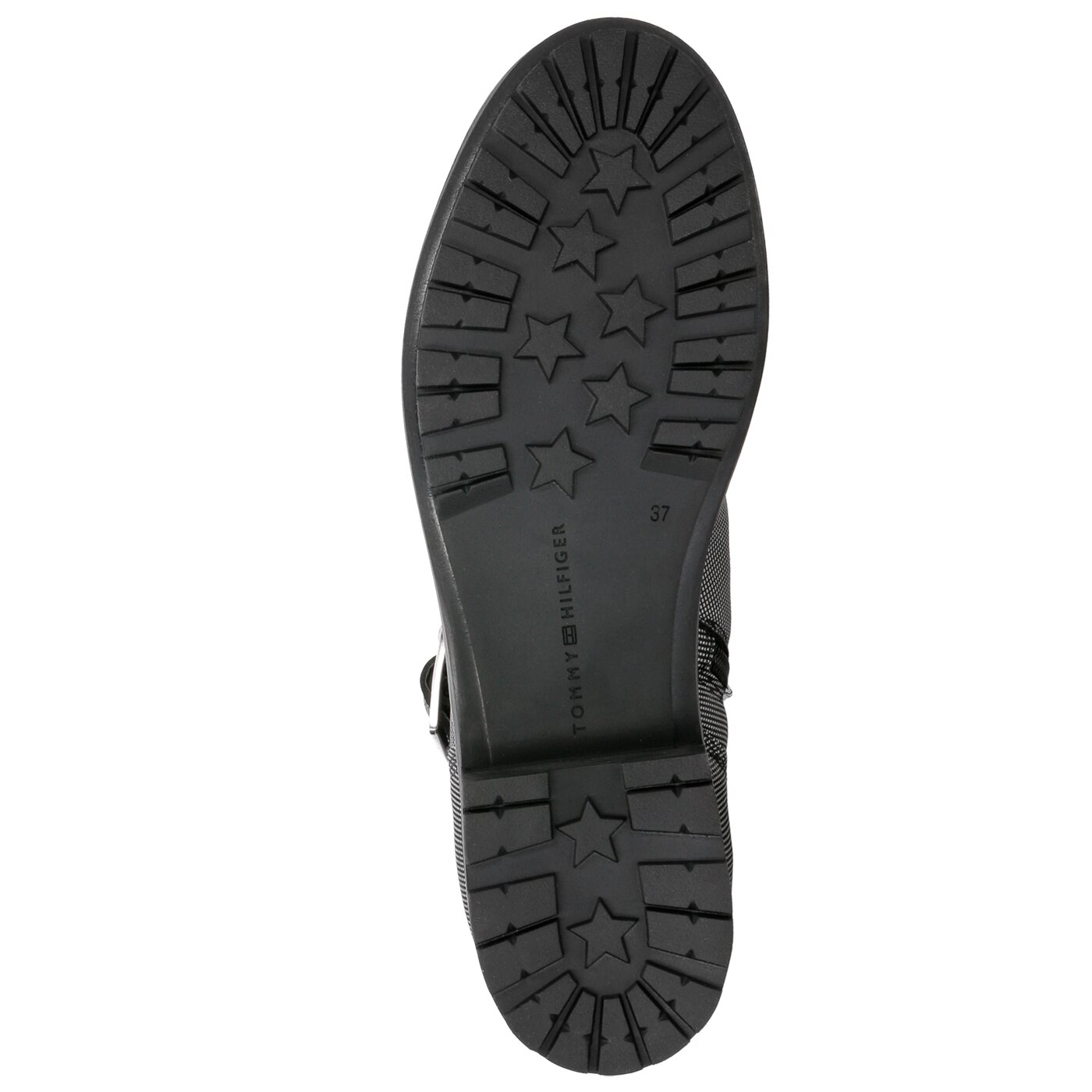 Damskie botki / sztyblety TOMMY HILFIGER JILL 2Z fw0fw03764015 kolor srebrny