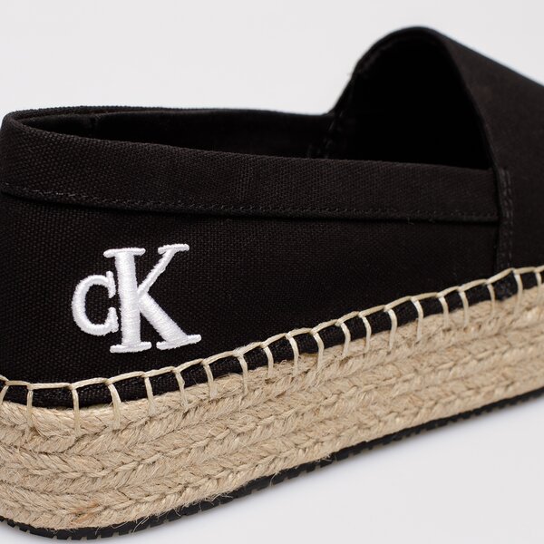 Damskie espadryle CALVIN KLEIN FLATFORM ESPADRILLE yw0yw00661bds kolor czarny