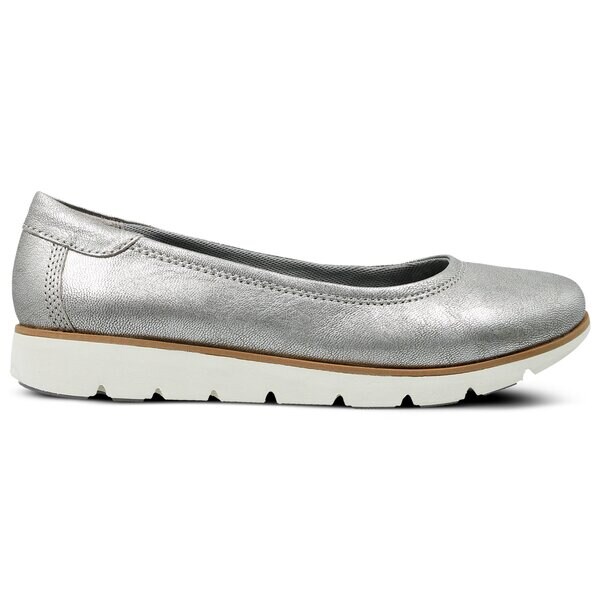 Damskie baleriny (buty) TIMBERLAND FLORENCE AIR BALLERINA a1syx kolor srebrny