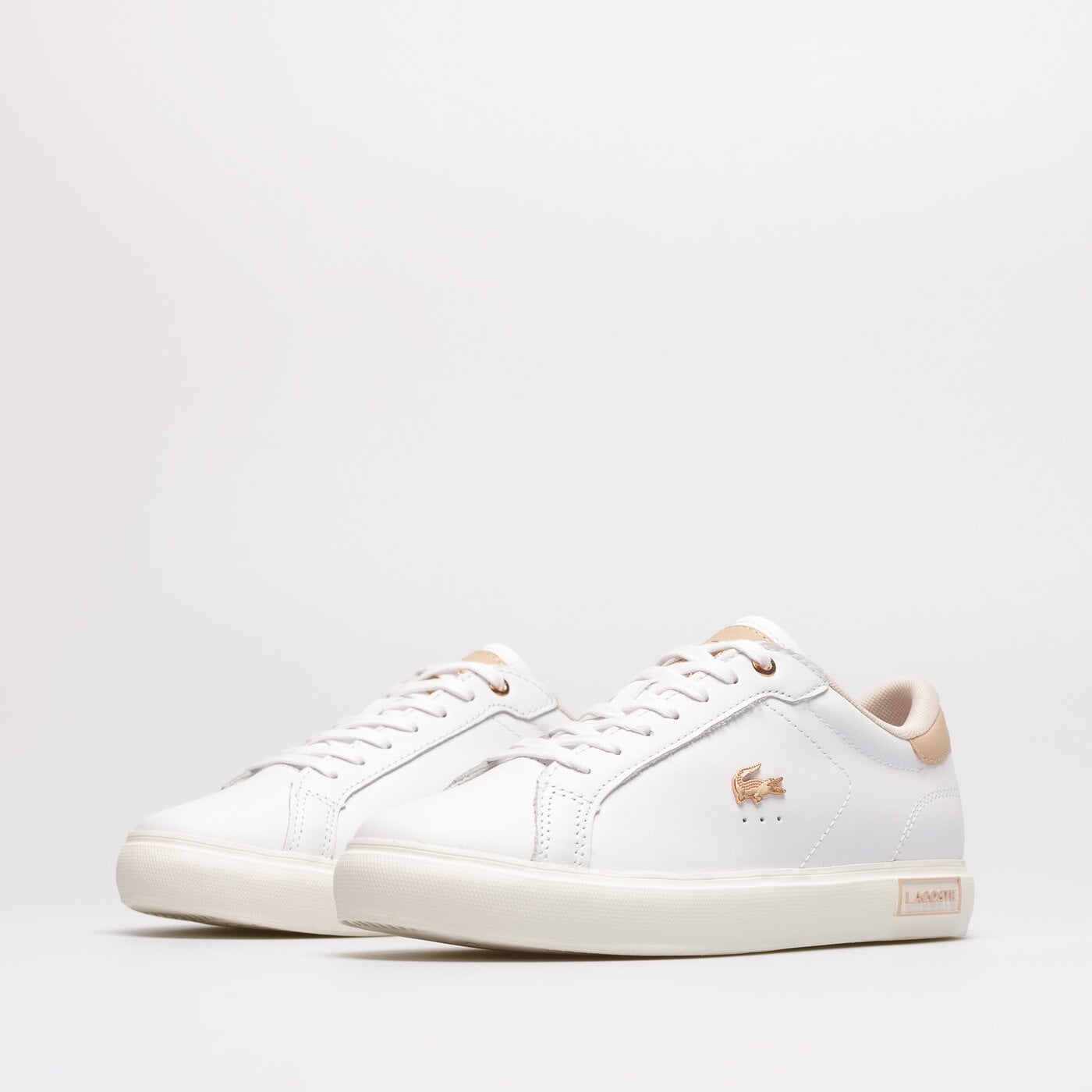 Damskie sneakersy (buty) LACOSTE POWERCOURT 222 5 SFA 744SFA00651Y9 744sfa00651y9 kolor biały