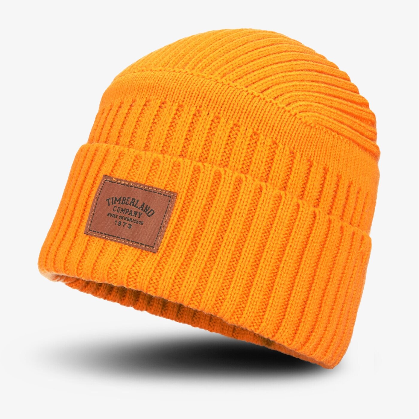 Damska czapka zimowa TIMBERLAND CZAPKA RIBBED BEANIE tb0a1egw8041 kolor pomarańczowy
