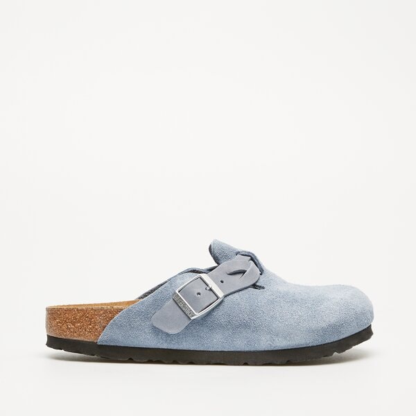 Damskie klapki BIRKENSTOCK BOSTON LEVE BRAIDED E.BLUE 1026659 kolor niebieski