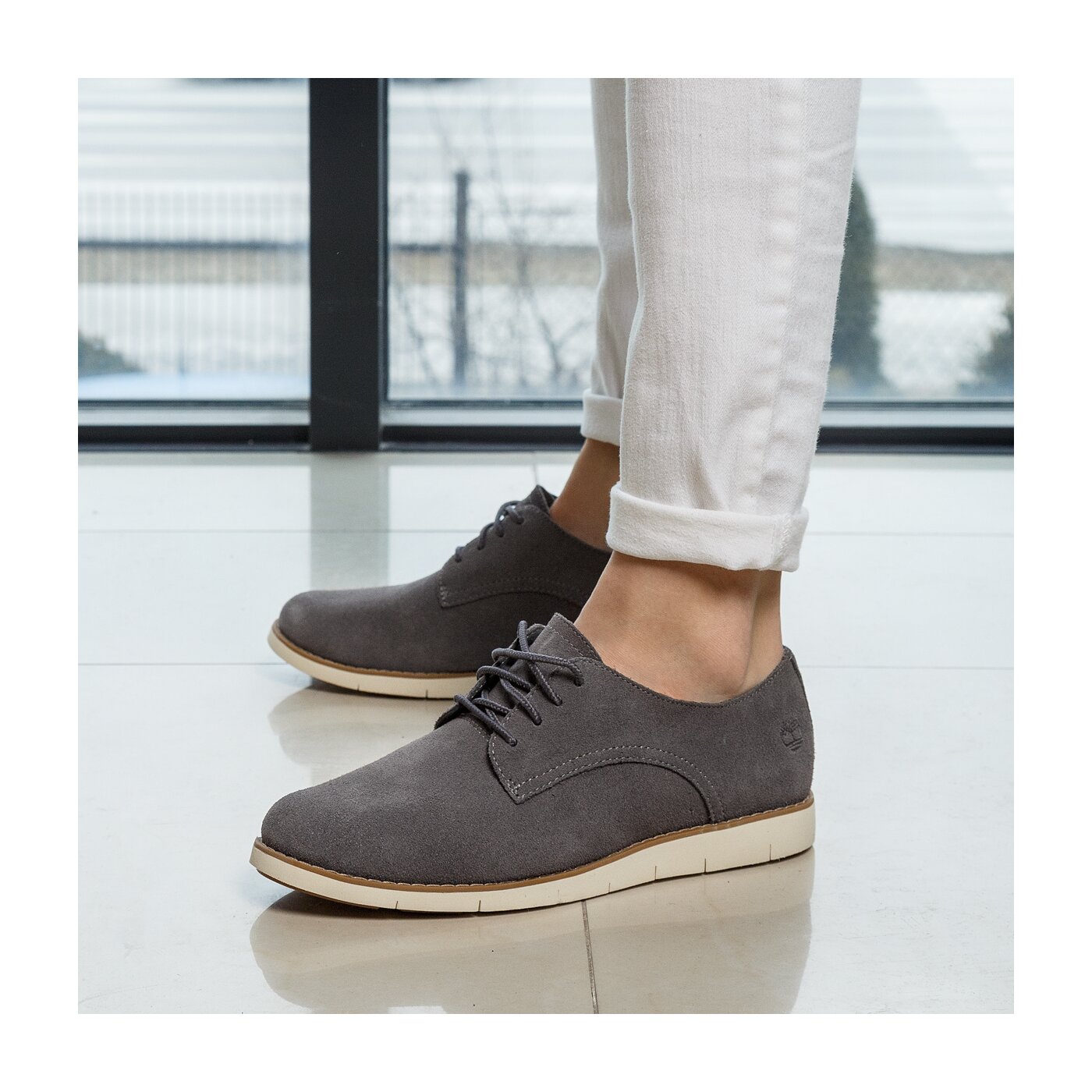 Damskie półbuty TIMBERLAND LAKEVILLE OX a1b3j kolor szary