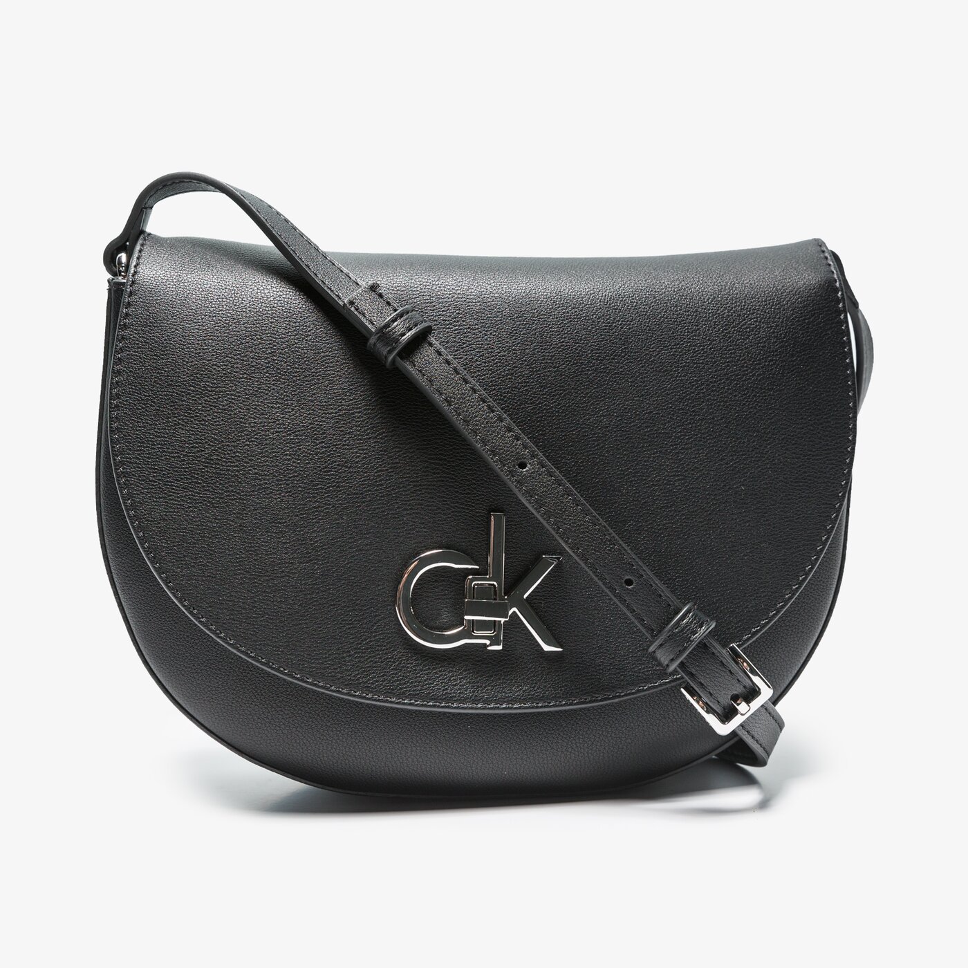 Damska torebka CALVIN KLEIN TOREBKA RE-LOCK SADDLE BAG k60k606678bax kolor czarny