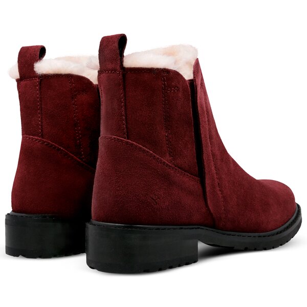 Damskie botki / sztyblety EMU PIONEER w11292redwine kolor bordowy