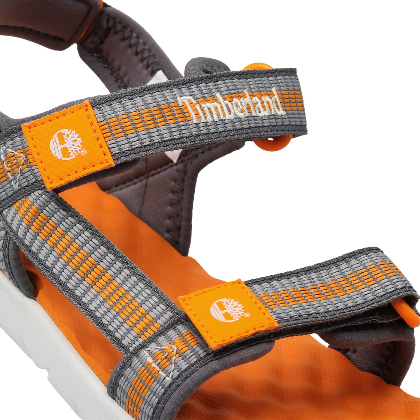 Dziecięce sandały / klapki TIMBERLAND PERKINS ROW WEBBING SNDL a1px5 kolor szary
