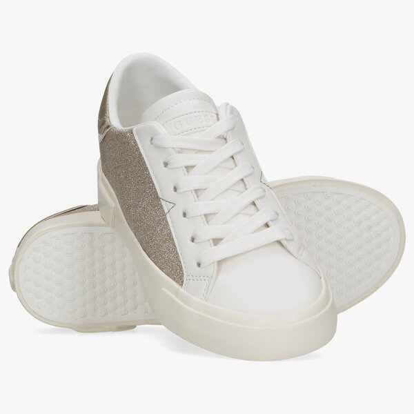 Damskie sneakersy (buty) GUESS WAYNE fl6wynfam12lgold kolor złoty