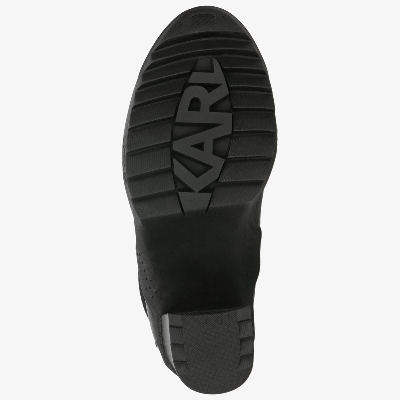 Damskie botki / sztyblety KARL LAGERFELD VOYAGE III ANKLE LACE BOOT kl30155000 kolor czarny