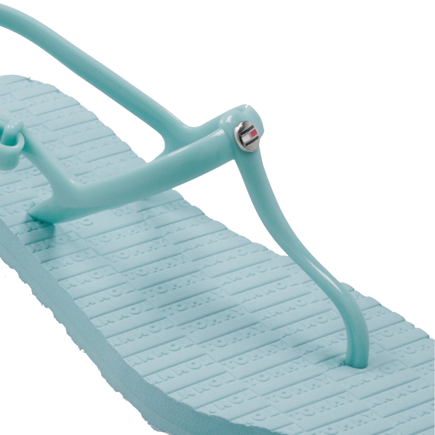 Damskie sandały TOMMY HILFIGER INT CARO 1R FLAT STRAPPY BEACH SANDAL #fw0fw03923447# kolor niebieski