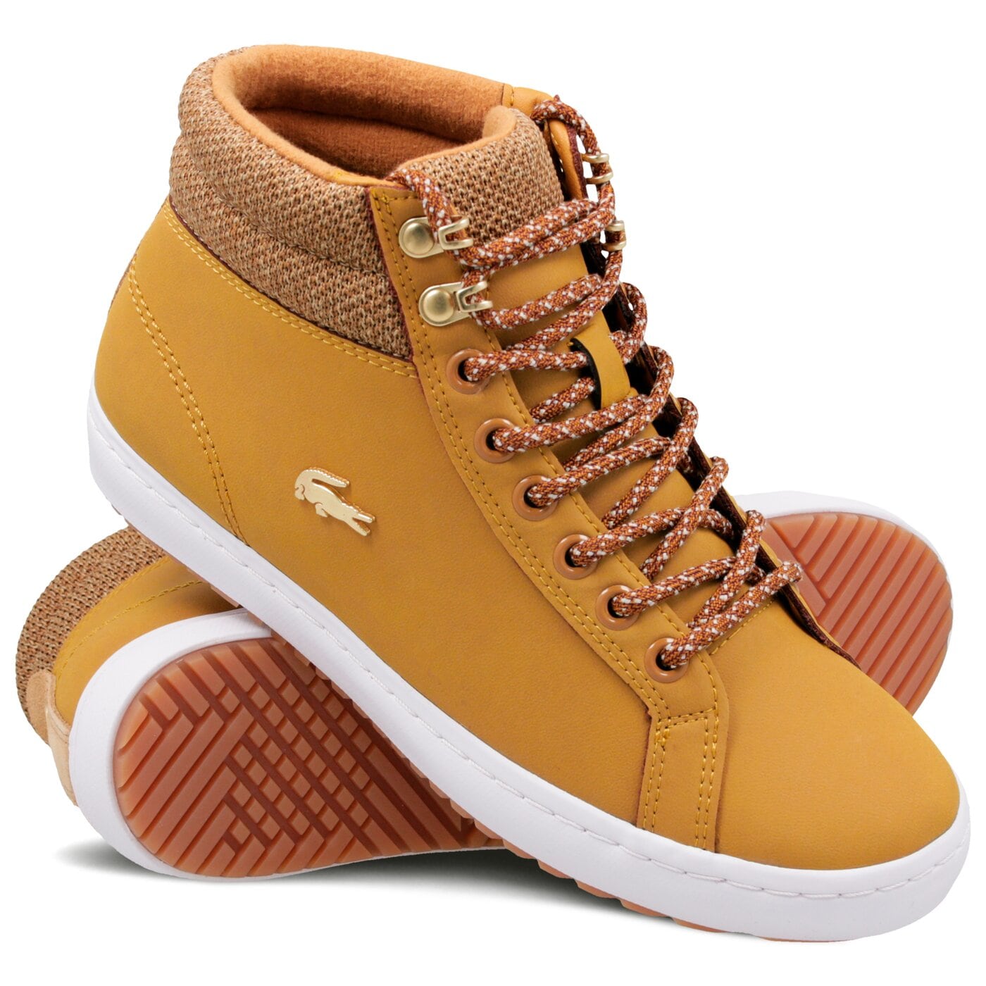 Damskie trampki LACOSTE STRAIGHTSET INSULATEC3182 736caw0045355 kolor beżowy