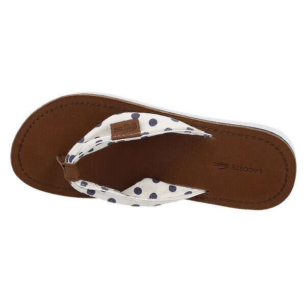Damskie klapki LACOSTE MARIDELL 4 727srw24111y4 kolor biały