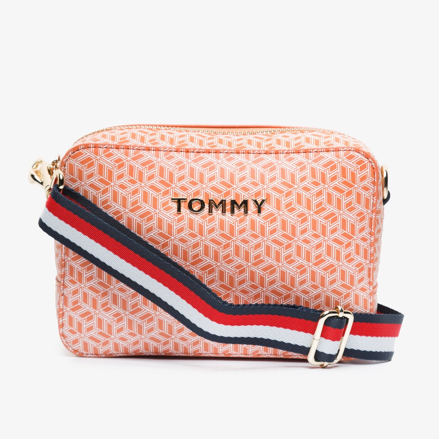 Damska torebka TOMMY HILFIGER TOREBKA ICONIC CAMERA BAG MONOGRAM aw0aw07945soi kolor multicolor