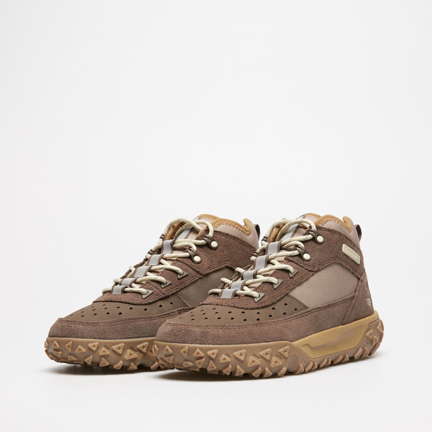 Męskie sneakersy (buty) TIMBERLAND GREENSTRIDE MOTION 6 MID LACE SNEAKER tb0a6cw12421 kolor brązowy