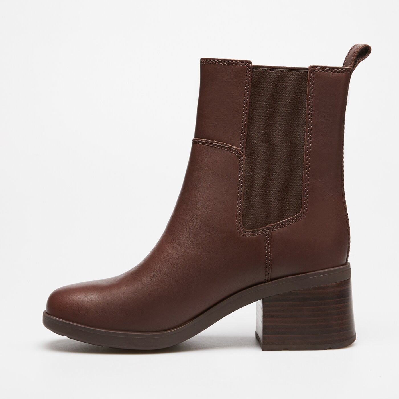 Damskie botki / sztyblety TIMBERLAND BELLEVAUX MID CHELSEA BOOT tb0a424xw011 kolor brązowy