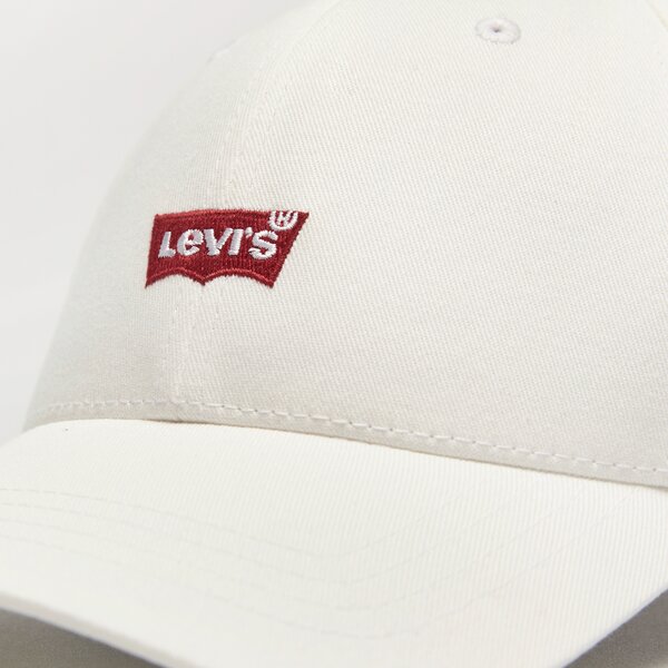 Damska czapka z daszkiem LEVI'S CZAPKA HOUSEMARK FLEXFIT CAP d7723-0001 kolor biały