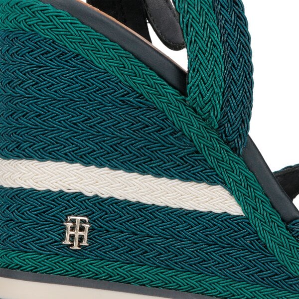 Damskie sandały TOMMY HILFIGER WEDGE SANDAL SPORTY OUTSOLE fw0fw02251403 kolor granatowy