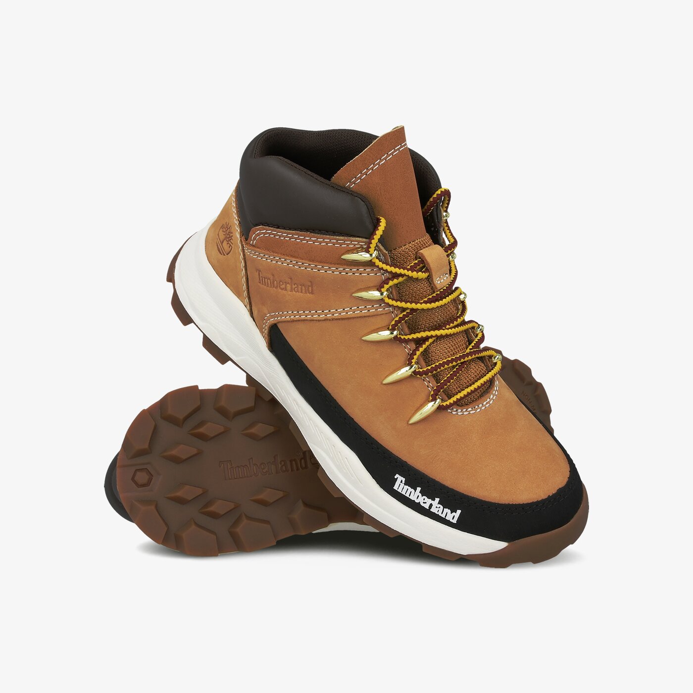 Dziecięce buty outdoor / trekkingowe TIMBERLAND BROOKLYN EURO SPRINT tb0a2ej22311 kolor żółty