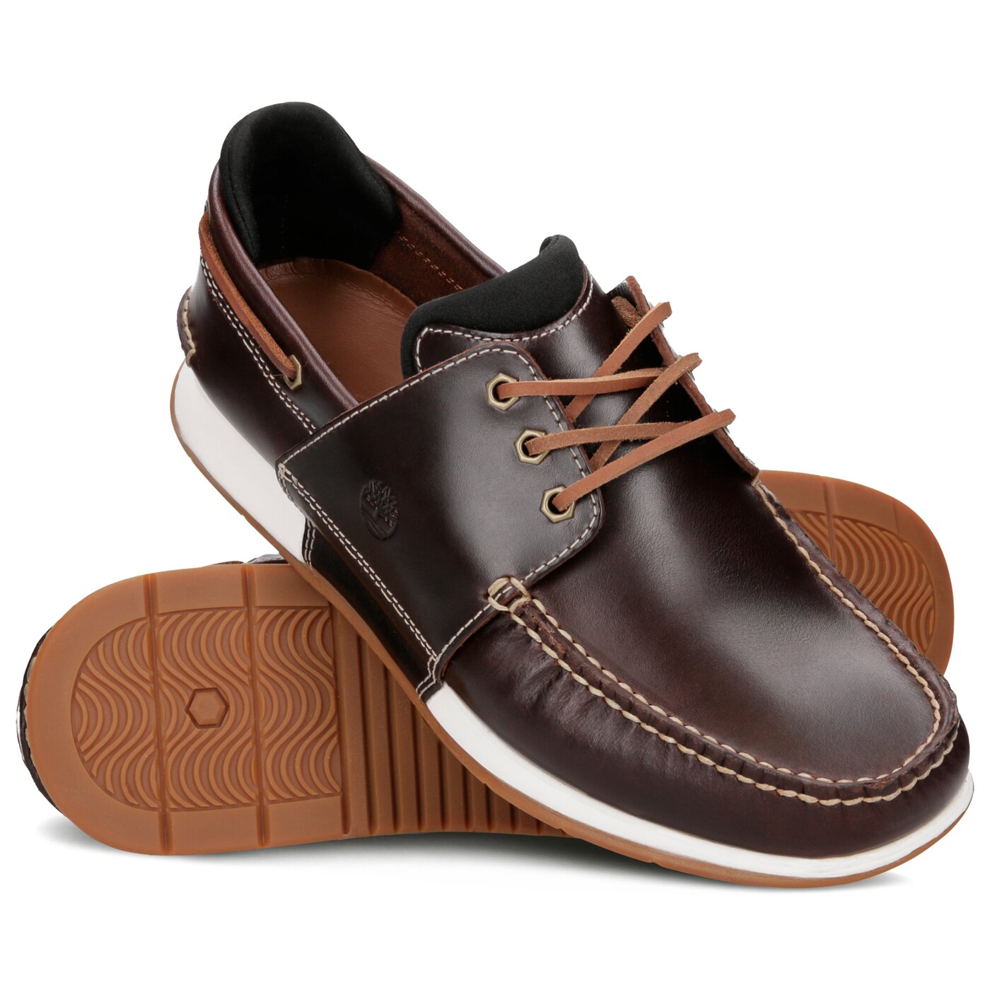 Męskie mokasyny TIMBERLAND HEGER'S BAY 3 EYE BOAT tb0a24352141 kolor brązowy