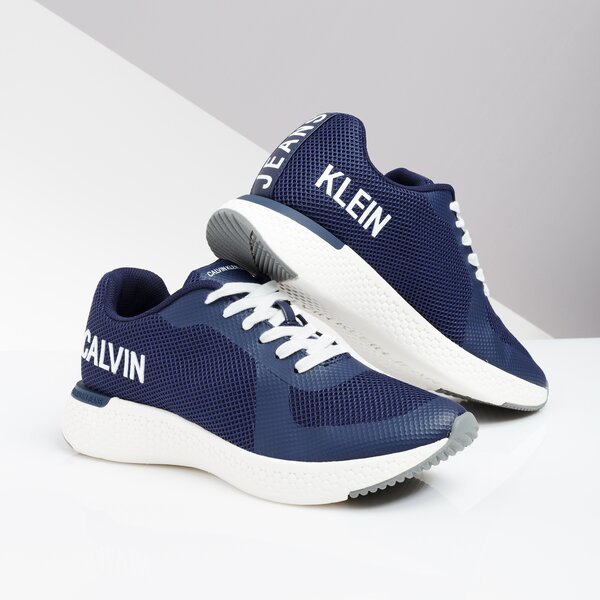 Męskie sneakersy (buty) CALVIN KLEIN AMOS MESH/HF s0584nvy kolor granatowy
