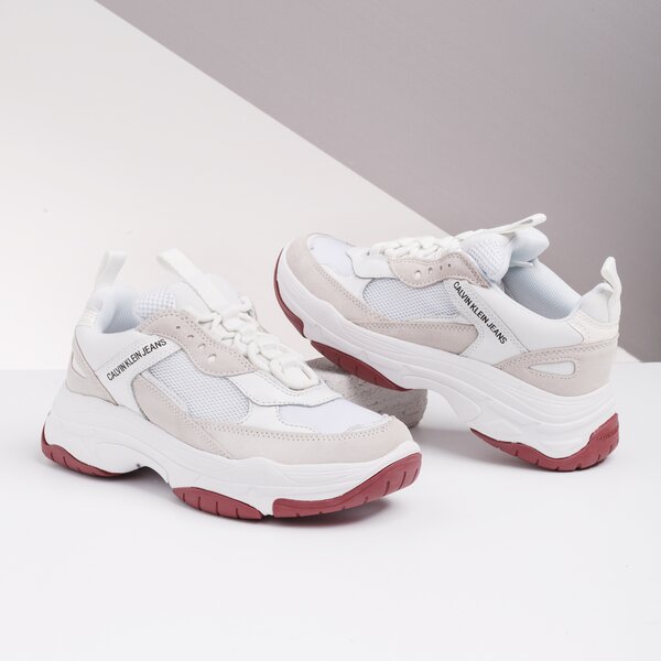 Damskie sneakersy (buty) CALVIN KLEIN MAYA r0802100 kolor biały