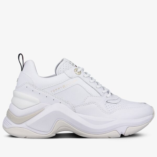 Damskie sneakersy (buty) TOMMY HILFIGER FEMININE INTERNAL WEDGE SNEAKER fw0fw05002ybr kolor biały