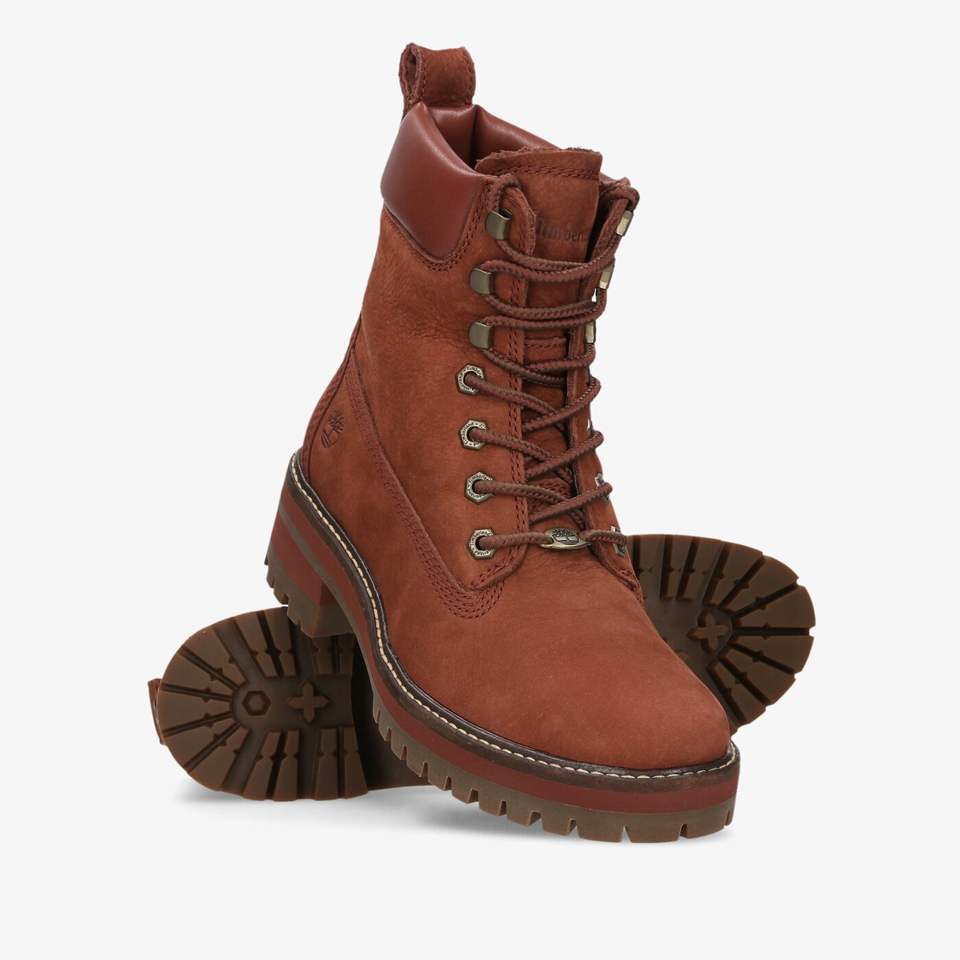 Damskie trapery TIMBERLAND COURMAYEUR VALLEY YBOOT tb0a2hnkch71 kolor brązowy