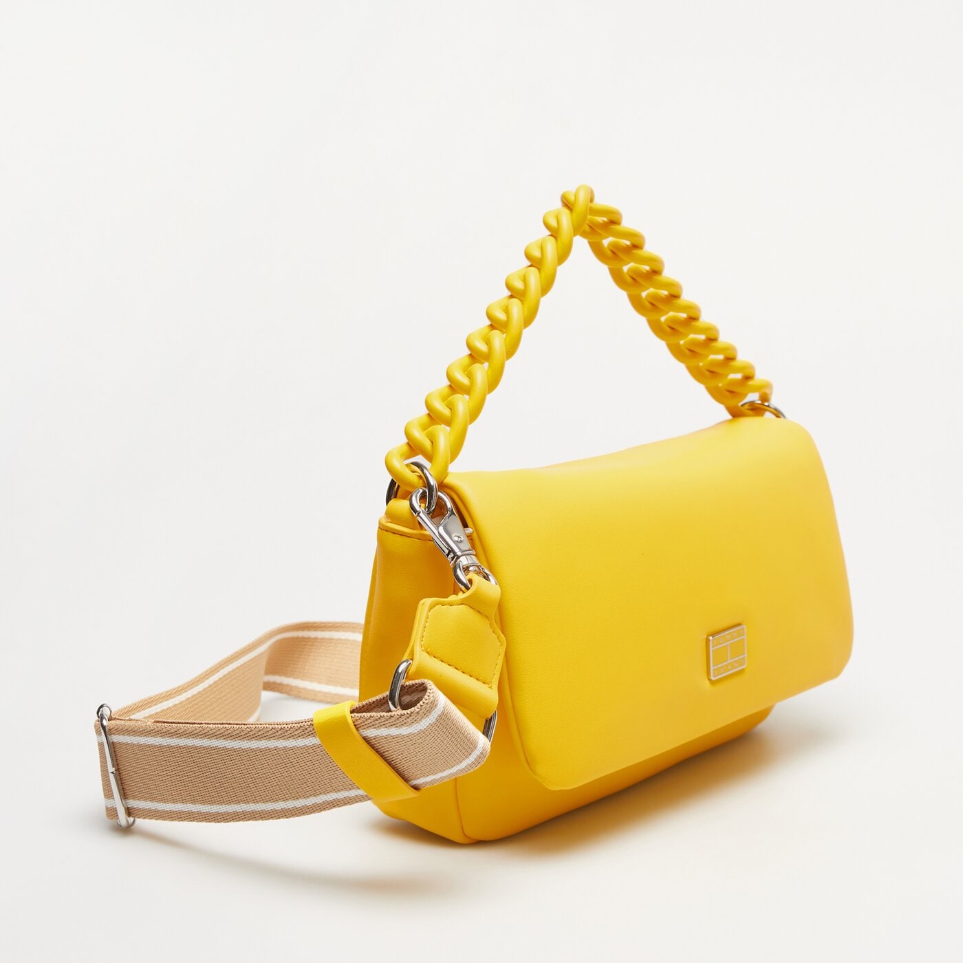 Damska torebka TOMMY HILFIGER TOREBKA TJW CITY-WIDE FLAP CROSSOVER aw0aw15936zfm kolor żółty