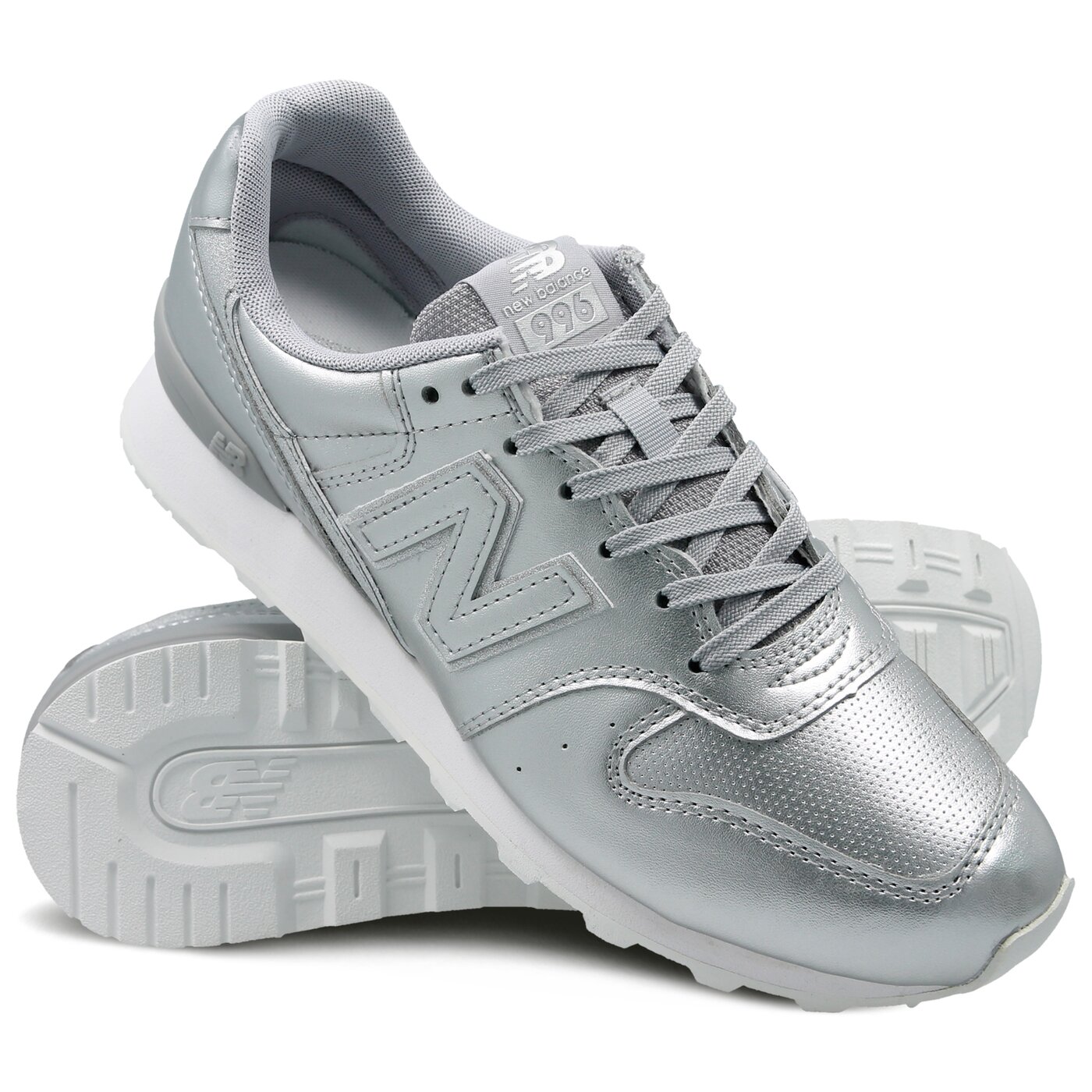 Damskie sneakersy (buty) NEW BALANCE WR996SRS METALLIC SILVER (007) wr996srs kolor srebrny