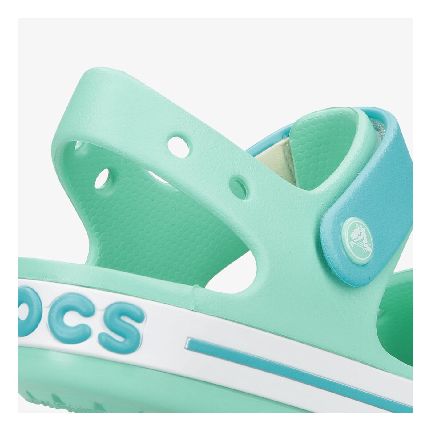 Dziecięce sandały / klapki CROCS CROCBAND SANDAL KIDS 128563u3k kolor zielony