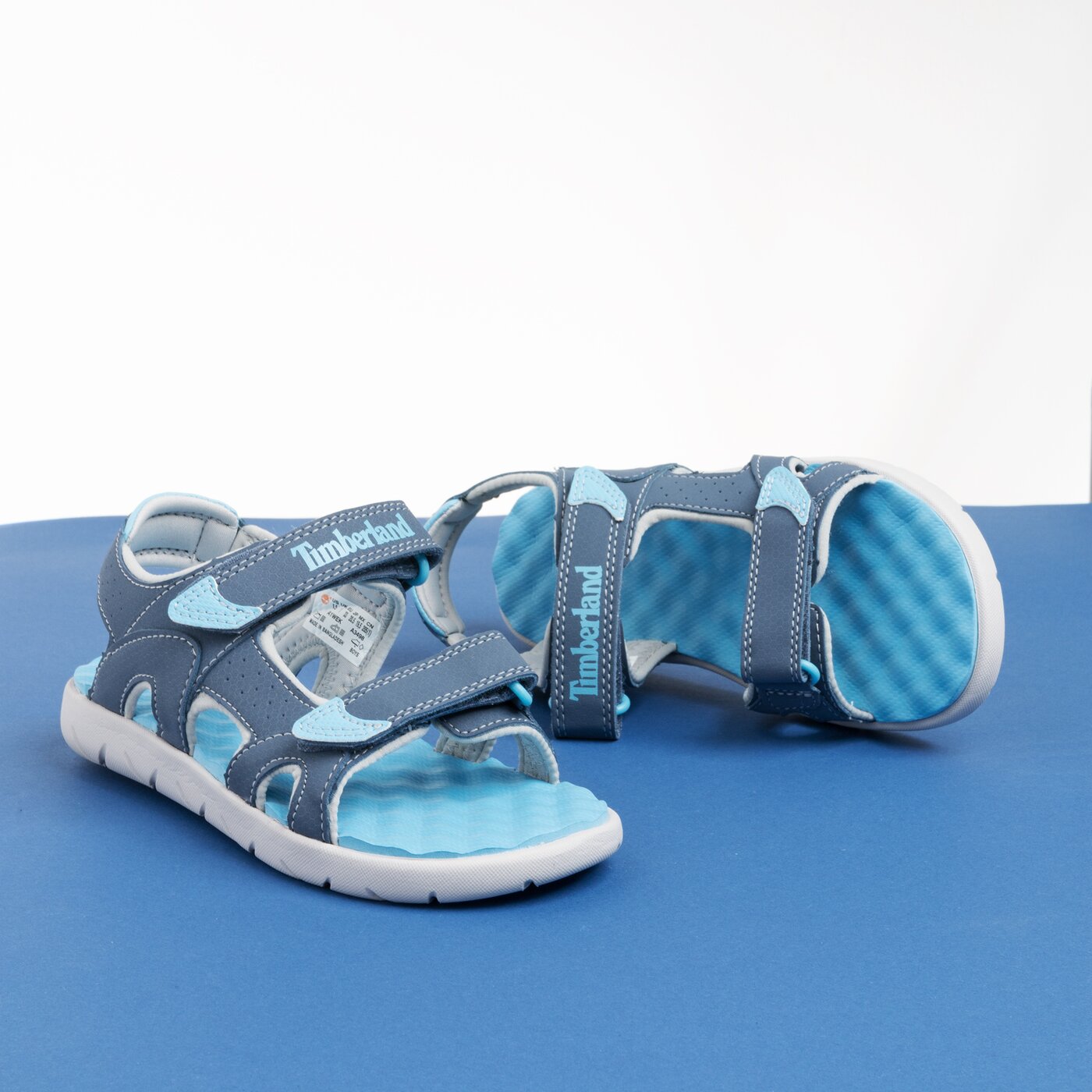 Dziecięce sandały / klapki TIMBERLAND PERKINS ROW 2-STRAP tb0a1wek4321 kolor niebieski