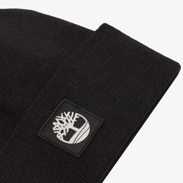 Damska czapka zimowa TIMBERLAND CZAPKA TONAL PATCH BEANIE tb0a65ja0011 kolor czarny