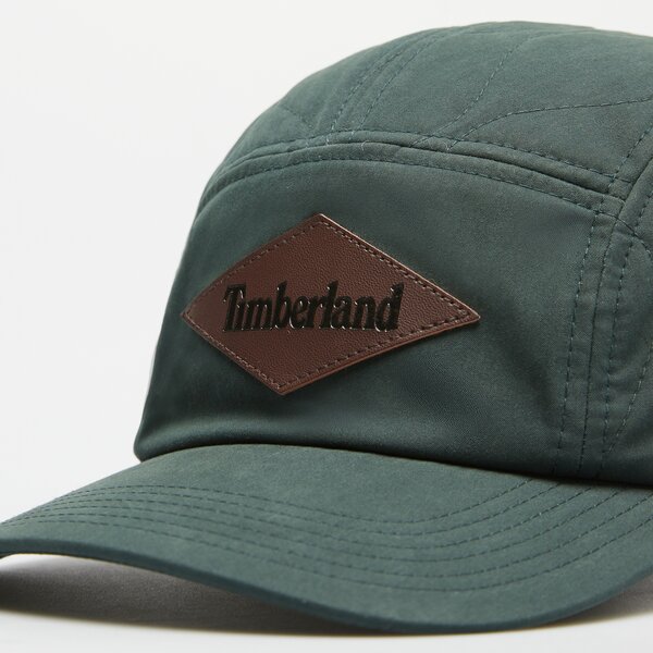 Damska czapka z daszkiem TIMBERLAND CZAPKA OVERSTITCH BB CAP tb0a66a23171 kolor zielony