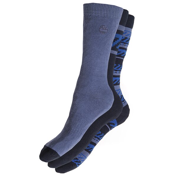 Męskie skarpetki TIMBERLAND SKARPETY 3PP SOCK GIFT BOX j0219433 kolor granatowy