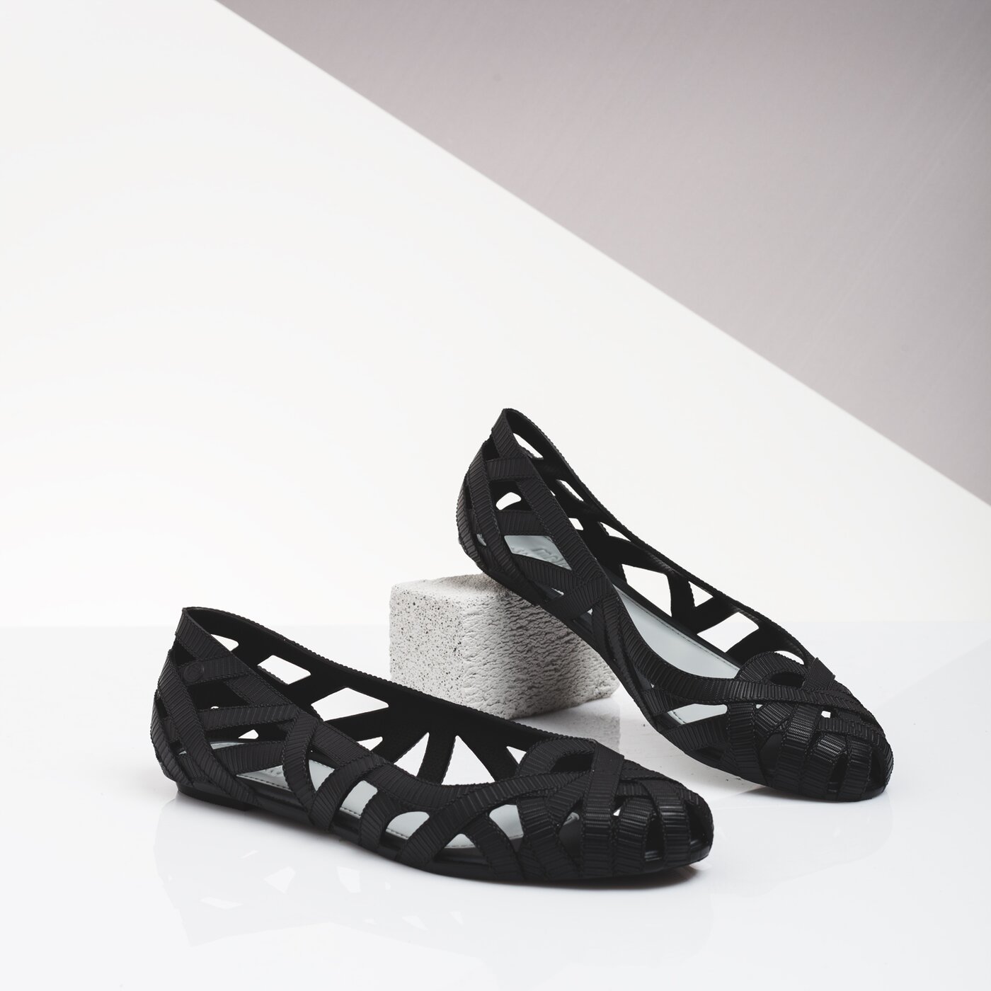 Damskie baleriny (buty) MELISSA JEAN + JASON WU VI AD 3169801003 kolor czarny